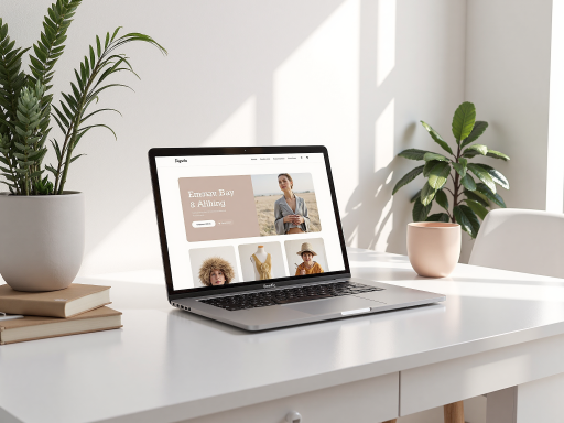 电商解决方案界面，显示在线商城的购物页面，包含商品展示、购物车、支付流程等功能，浅灰色背景，现代电商设计风格